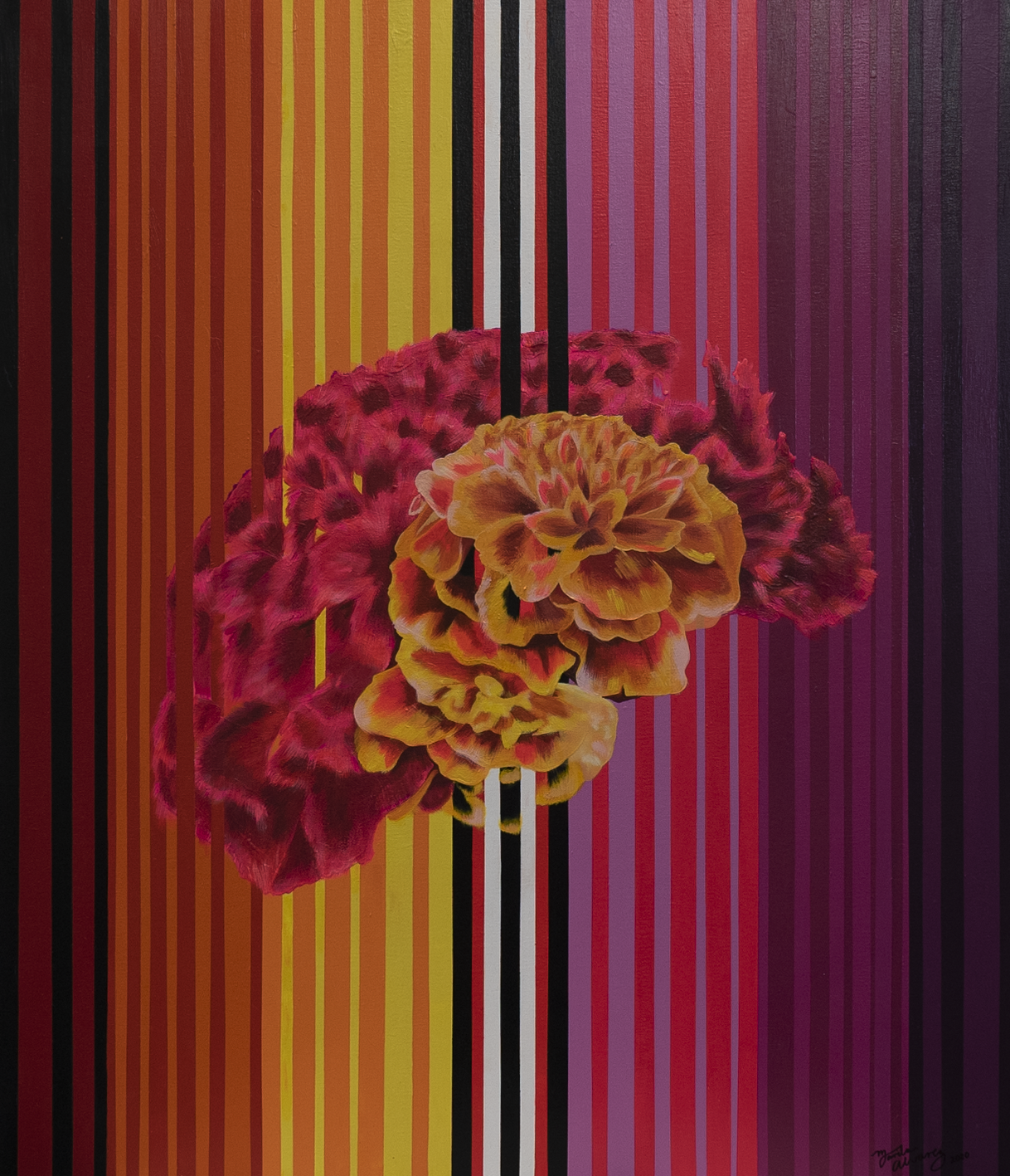 Photo of painting by Marilu Alvarez called Disemia