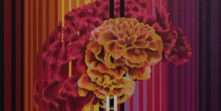 Photo of painting by Marilu Alvarez called Disemia