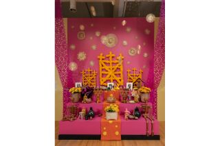 Detail shot of the ofrenda by ONORA studio.
