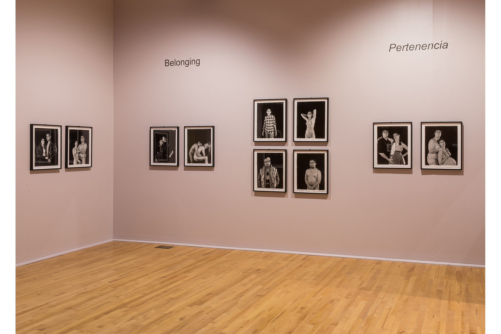 Photo of two gallery walls from “Pertenencia” section of gallery