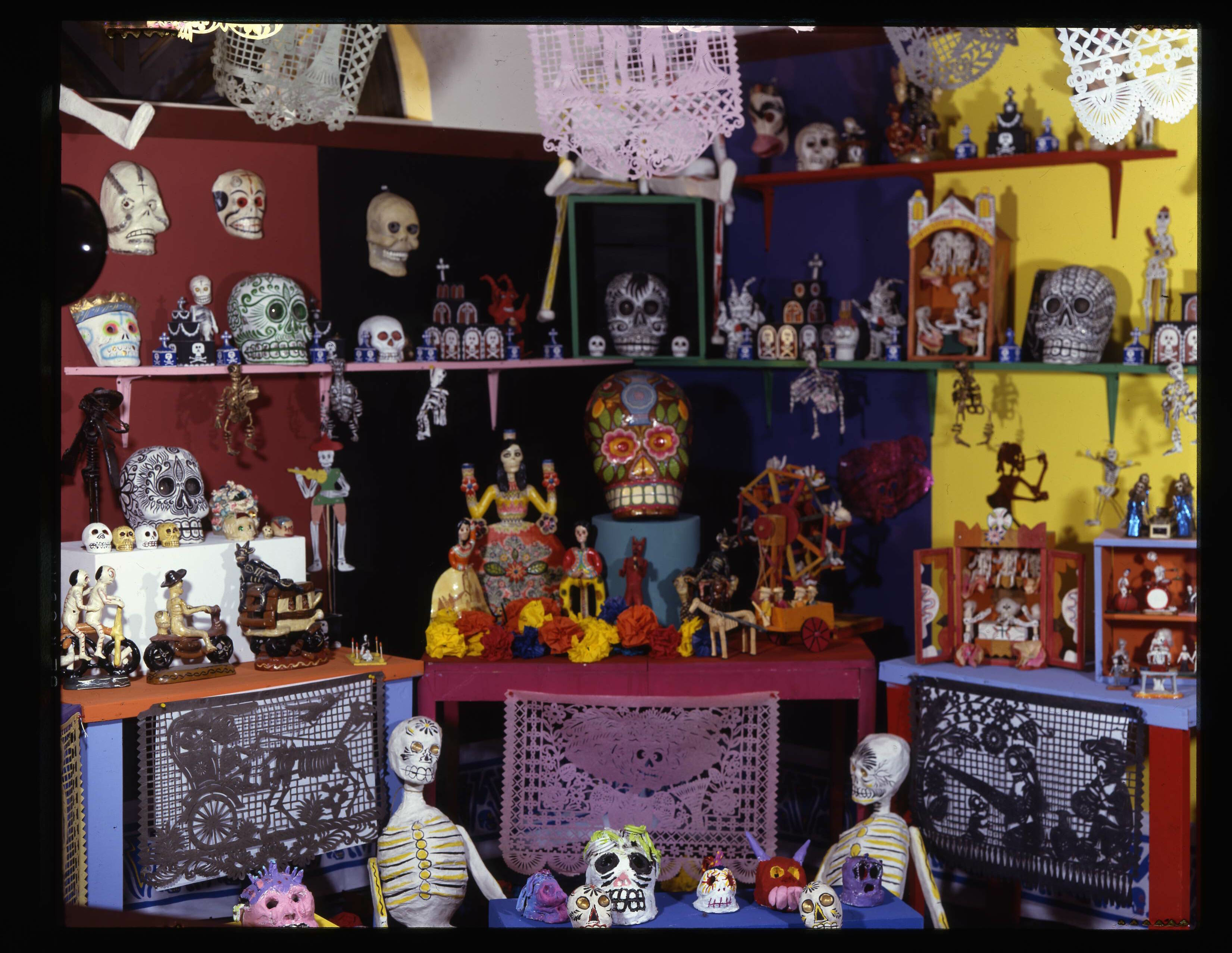 Close up image of large ofrenda