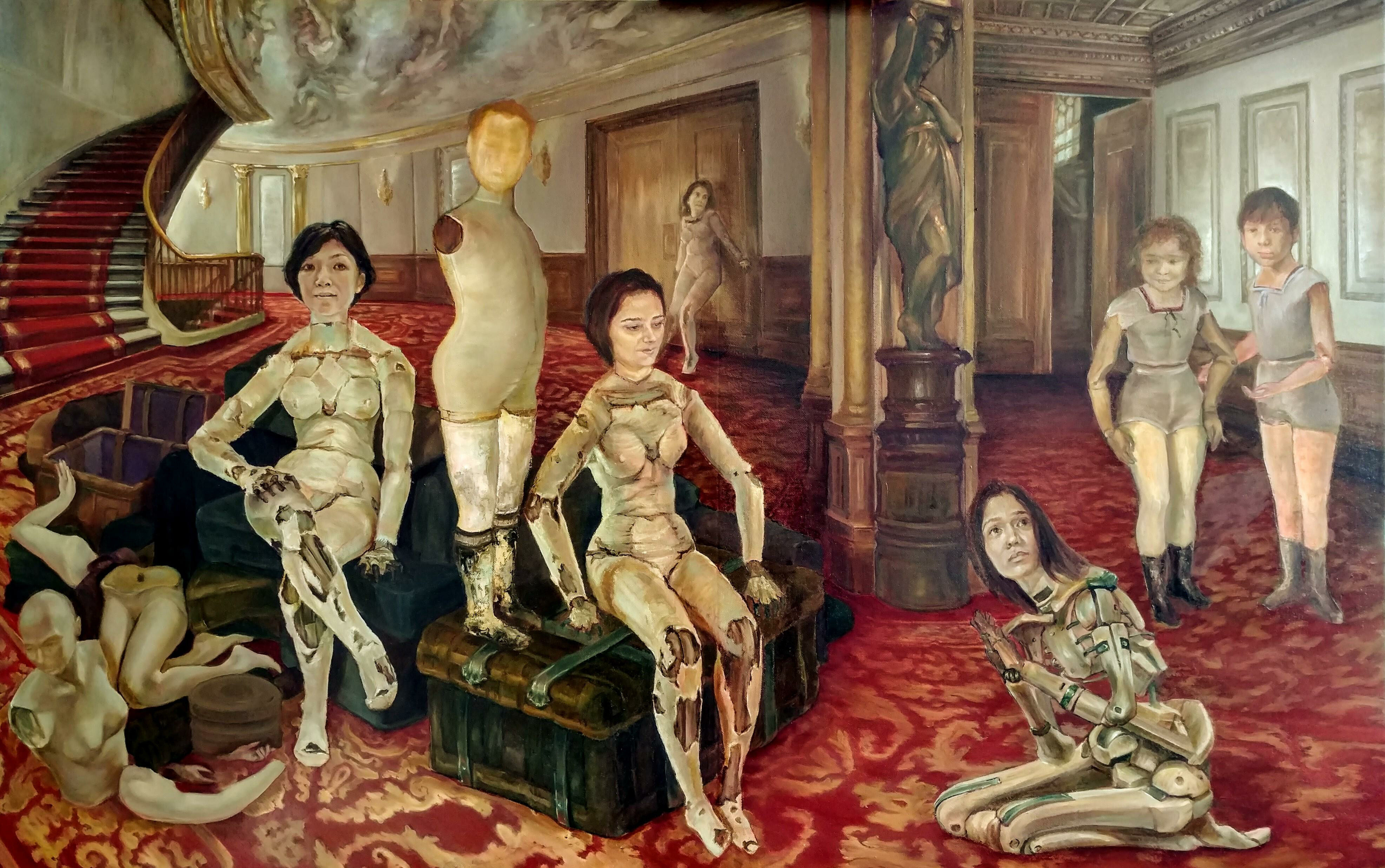 Adlteres Migrantes Oil On Canvas 46x30 In 2019