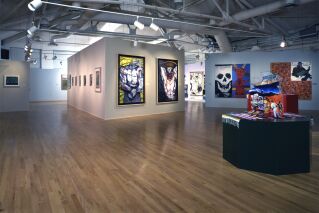An overview shot of the gallery space.