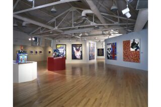 An overview shot of the gallery space.