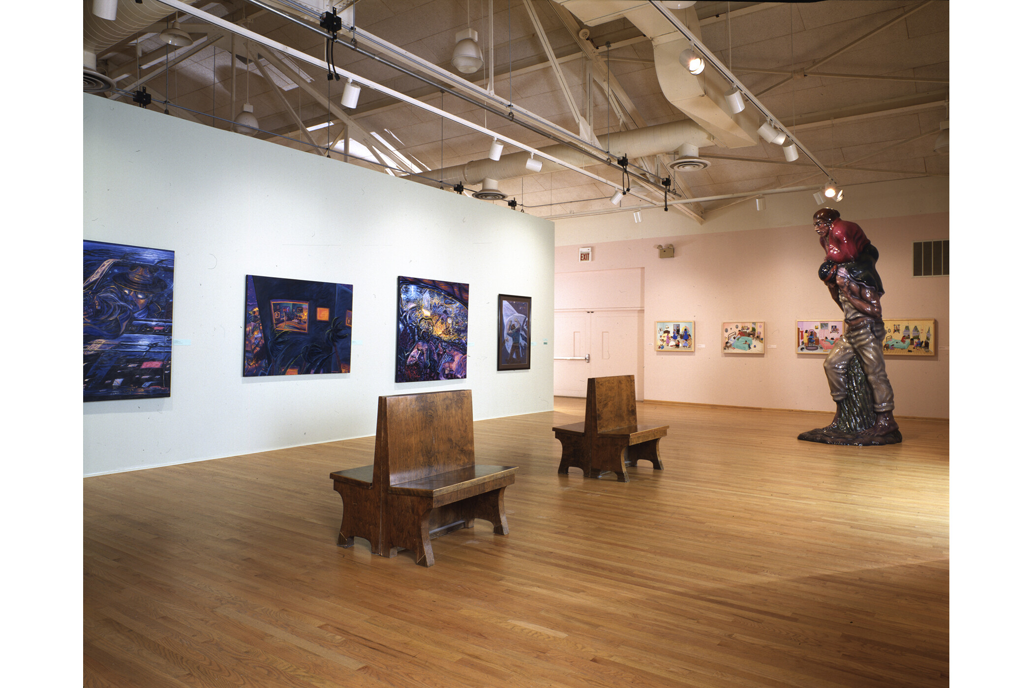 An overview shot of the gallery space.