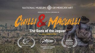 Promotional poster for Cuilli Y Macuilli, los hijos del jaguar