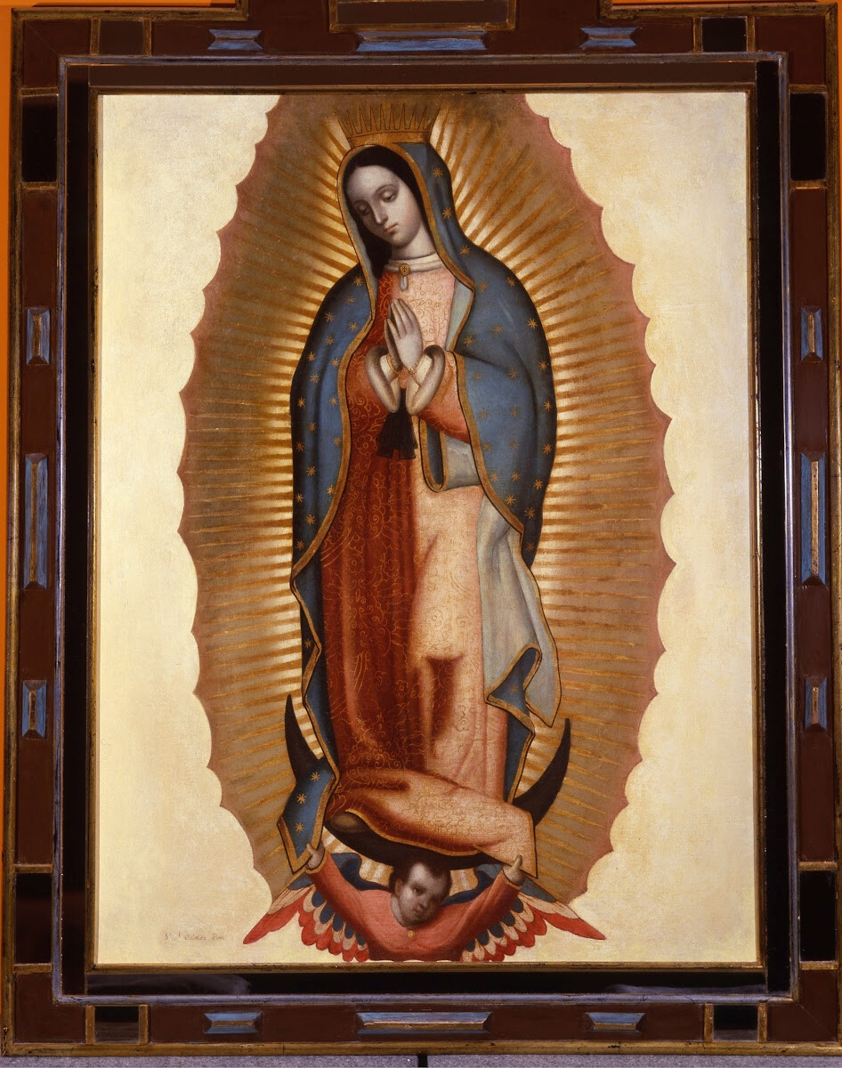 A portrait of the Virgin of Guadalupe