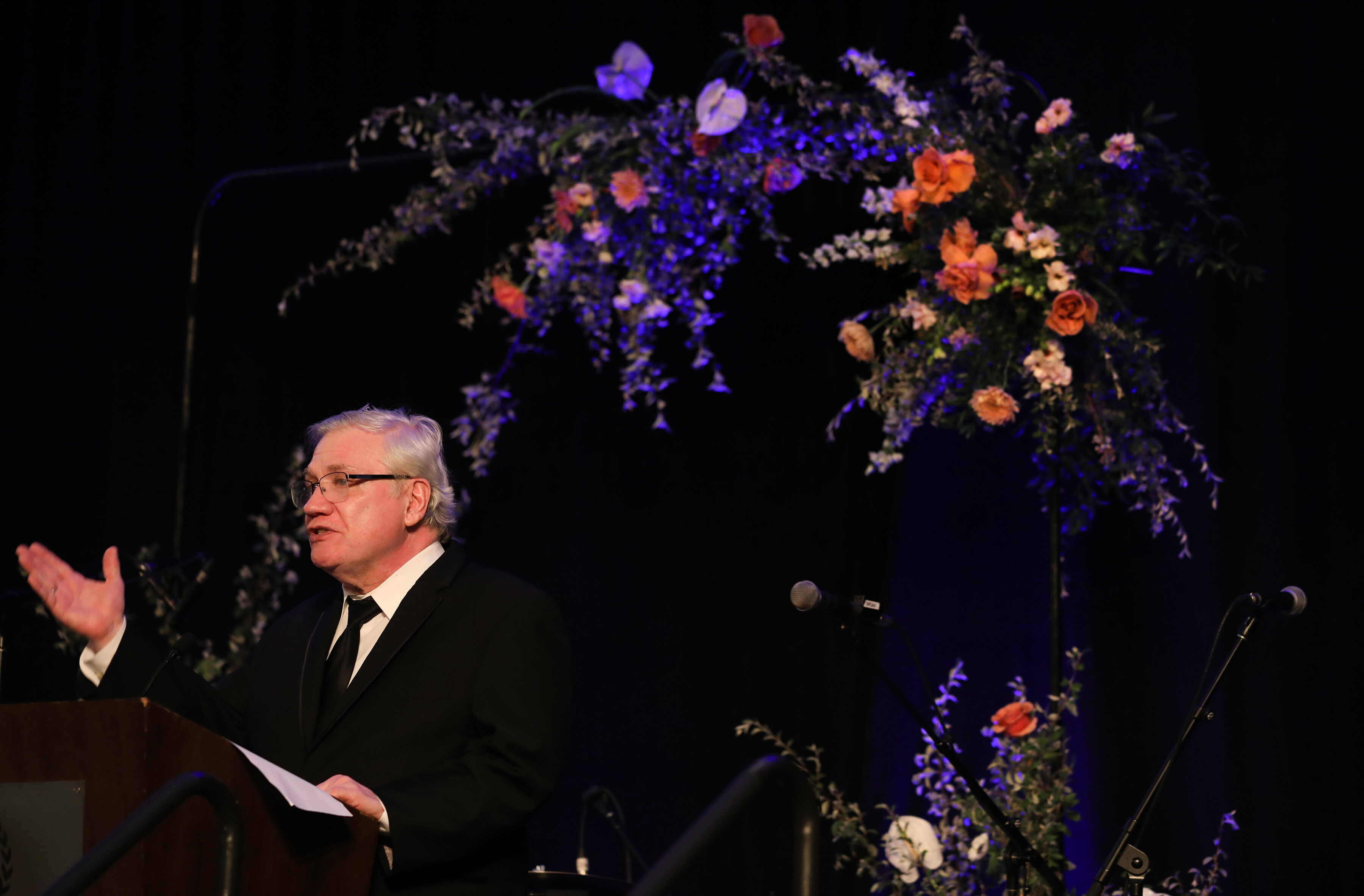 NMMA President and Founder Carlos Tortolero speaking