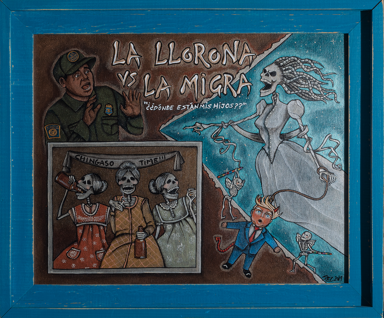 La Llorona vs. La Migra (The Weeping Woman vs. La Migra)